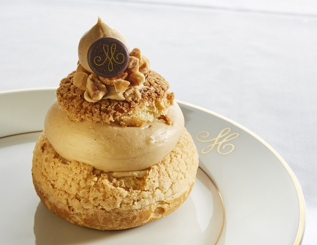 Paris-Brest style praline choux pastry