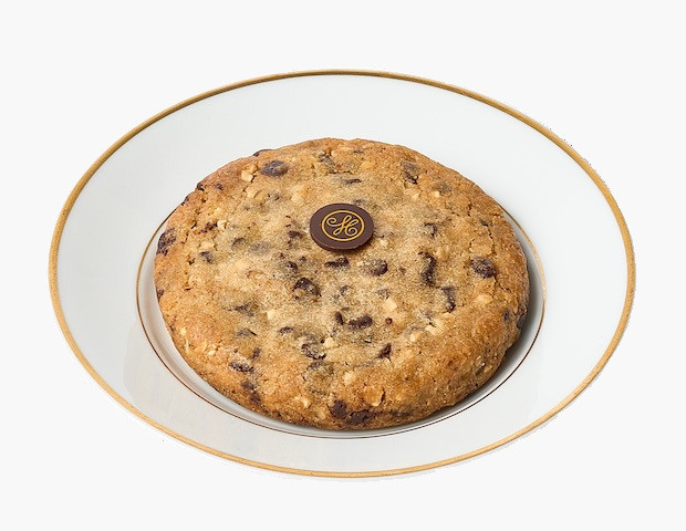 Cookie noix de pécan, coeur chocolat (façon brownie)
